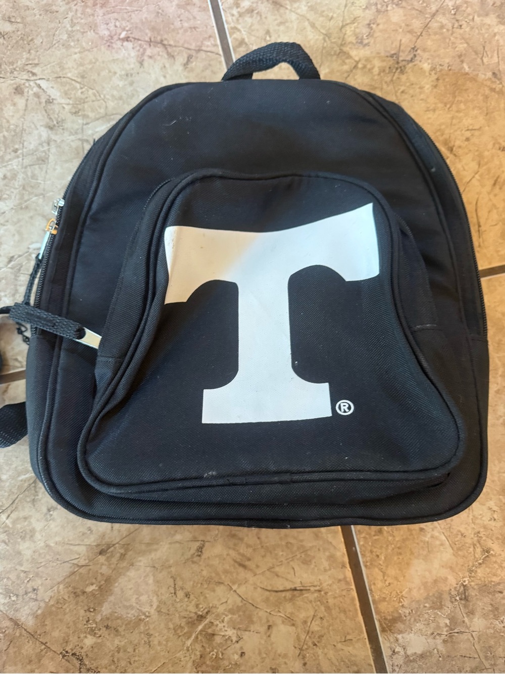 Black 'T' Logo Compact Backpack - Unbranded
